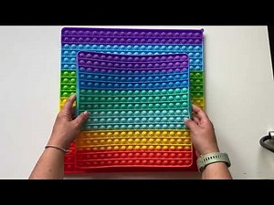 Popit HIPER Jumbo 40CM SUPER pop it gigante el más grande del mundo. Unboxing & review поп ит