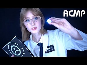 ASMR Taking you to the SCP Foundation | Role play | Inspection, questions, flipping through a book