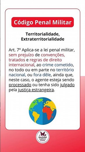 Código Penal Militar - Artigo 7º - Leitura Grifada
