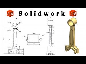SOLIDWORK TUTORIAL IN HINDI | MECHANICAL PART MODELING WITH DRAWING | STEP BY STEP FULL TUTORIAL