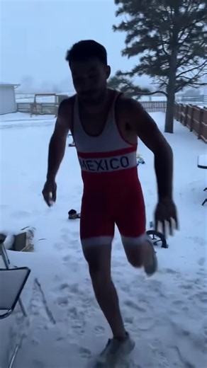 Singlet Challenge on Instagram: "#singletchallenge #snowangelchallenge #wrestlingmemes #wrestlingsinglet #snowday #wrestler"