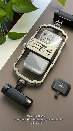 iRe5 on Instagram: "No More “Storage Full” Moments 🎥📱 Ever had the perfect shot lined up… and your phone says “storage full”? I started testing a tiny external module that lets my iPhone record straight to a microSD card — and honestly, it changed my shooting workflow. Smooth 4K recording. Easy transfers. Works with my cage, handles, mic, and USB-C earphones without unplugging anything. Sharing it here for anyone who films a lot on their phone and needs a cleaner, stress-free setup. #iPhoneFil