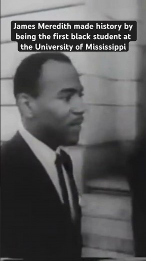 First Black Student James Meredith #blackhistory #blackhistorymonth #JamesMeredith #racialequity