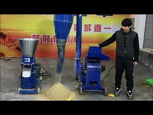 500kg/h feed pellet machine and feed hammer mill