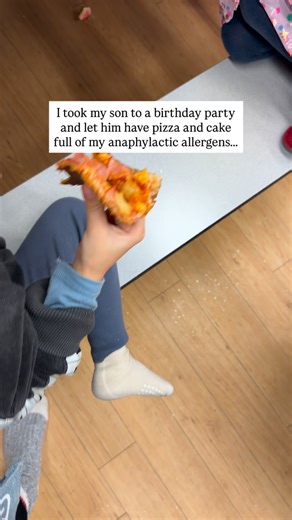 Amanda Orlando on Instagram: "I can explain things to him all I want, but young children really learn by watching and I am so grateful that my husband has demonstrated how to keep mommy safe. Eating “cleanly” as he calls it, washing hands as second nature, not touching me with my allergens. These are all things that have been modelled by Brandon. This was my first time taking Rapini to a birthday party alone, where there was no one to help me feed him. I asked him to please be considerate, and h