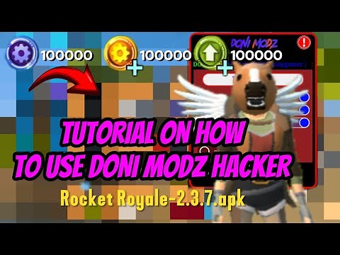 Rocket Royale tutorial on how to use the Doni Modz hacker, learn all the functions in this video.