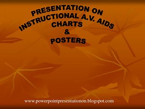 PRESENTATION ON INSTRUCTIONAL A.V. AIDS CHARTS &amp; POSTERS - SlideServe