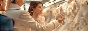 Designers advise couples selecting their wedding gowns on how to make them beautiful and appropriate for the bride.