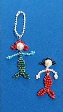 “Pearl Ariel Keychain 🧜‍♀️ | Learn How to Create This Enchanting Mermaid with Your Own Hands!” #diy