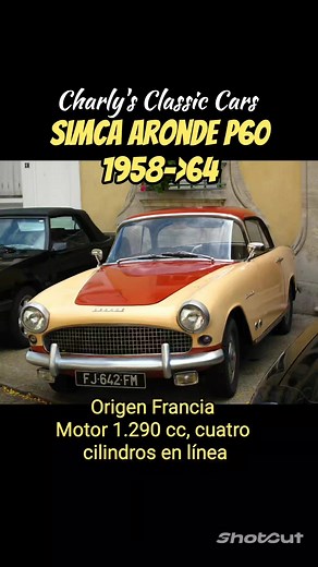 Simca Aronde P60 1958->64 #autoclasico #classiccar #classiccars #viral #trending #tendencia | Charly's Classic Cars