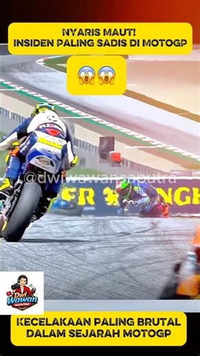 😱 NGERI! Crash Paling Brutal MotoGP yang Hampir Renggut Nyawa!#shortvideo #shorts