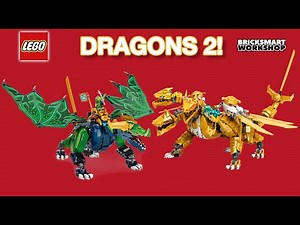 LEGO Dragons 2! LLoyd's Legendary v Golden Ultra Dragon