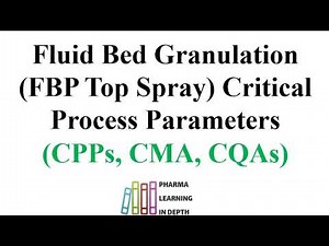 Fluid Bed Granulation Top Spray Critical Process Parameters.