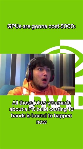 Nah PC Builds are actually about to impossible to afford now 😭 #nvidia #gpu #pcgaming #skit