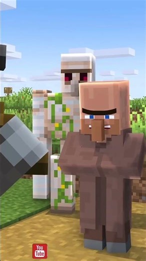 Villagers VS Pillagers 😂 #minecraft #shorts