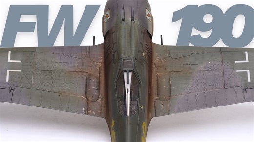 纳粹飞机模型涂装与旧化 | 牛魔王 1/48 福克沃尔夫 屠夫之鸟Fw-190！