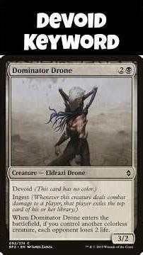 Tutoring Time Short: How The MTG Keyword "Devoid" Works #mtg #cardgame #wotc #tcg #magic