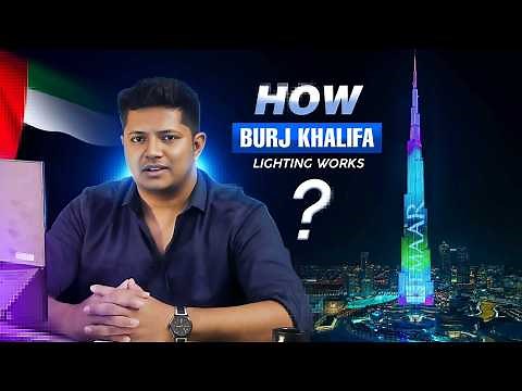 How Burj Khalifa Lighting Works? | كيف تعمل إضاءة برج خليفة؟ | Media Facade | DMX Linear Lights