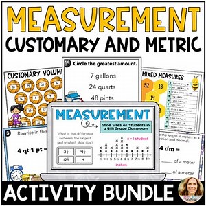 Customary and Metric Units of Measure Activity Bundle - 4th and 5th Grade Math