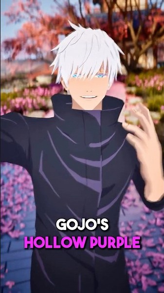 Trying Gojo's Hollow Purple... #vr #jjk #gojo
