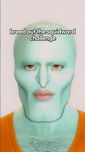 Breed out the HANDSOME squidward challenge 🦑 #sims4 #thesims #thesims4 #sims4cc #shorts