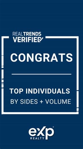 2.1K views · 23 reactions | A massive congratulations to our incredible agents recognized as Top Individuals by Transaction Sides and Volume on the 2024 RealTrends + Tom Ferry The Thousand List!  Your dedication, hard work, and exceptional service set new standards, and prove that eXp truly is where the pros go to grow!  #eXpProud #WhereTheProsGoToGrow | eXp Realty | Facebook