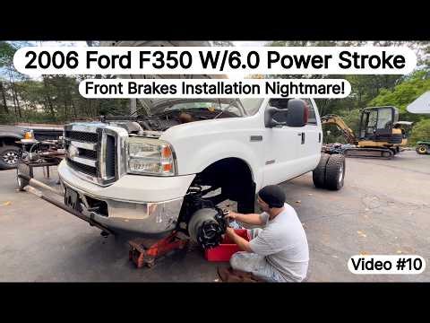 (Video #10) Ford F350 6.0L Power Stroke - Front Brake install