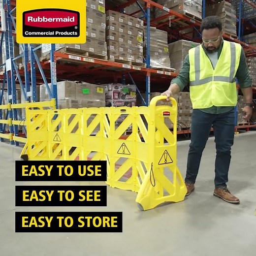 Rubbermaid Commercial Products Safety Mobile Barrier