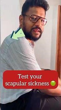 Come let’s Test your scapular !Scapular wear 🙆🙆and tear : scapular exercise