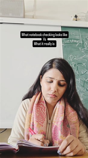 Sonakshi Swami | Systum hang🫡 . . . . . #notebook #checking #teachers #reelsofinstagram #relatable #viral #teachermemes #teacherstyle #teacherlife... | Instagram