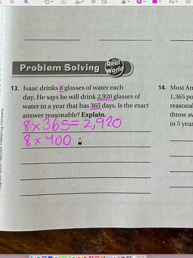 Lesson 2.4 #13 Homework, Go Math! Grade 4