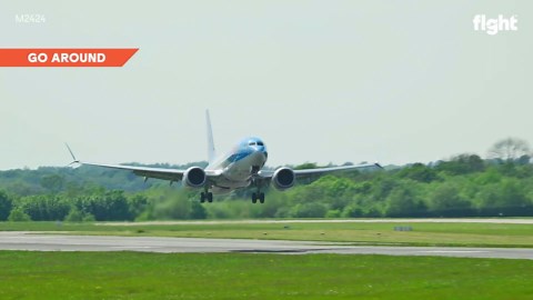 Aircraft Approaches Runway at High Speed Before Landing