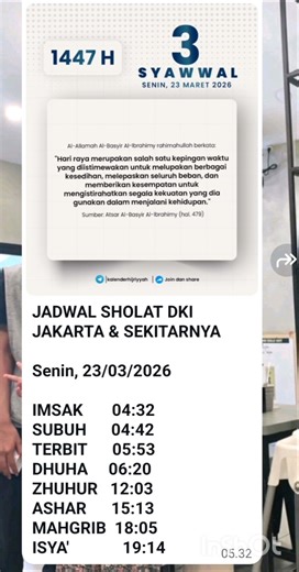 Hari ke-3 Pasca Ramadhan