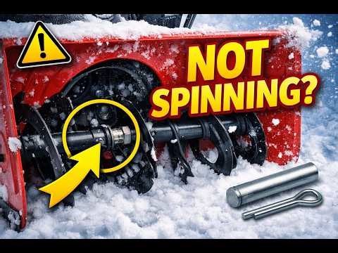 Snowblower Auger Not Spinning? Easy Shear Pin Fix