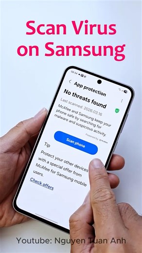 How to scan virus on samsung phone