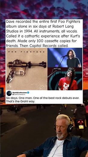 Dave Grohl Recorded First Foo Fighters Album Alone in 6 Days #FooFighters #DaveGrohl #diy