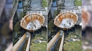 जुगाड़ से बनाई गई आउटडोर वॉशिंग मशीन, वीडियो देख लोग बोले- वाह! क्या आइडिया है!