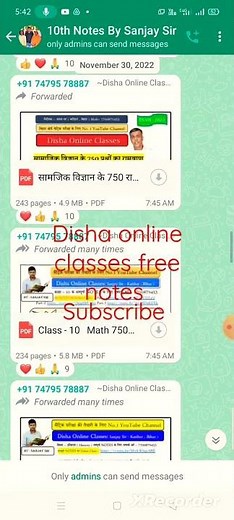 disha online classes free notes||Download PDF
