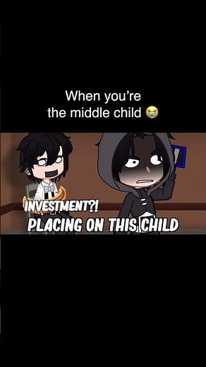 When You’re The Middle Child 😭 | Gacha Life #Shorts