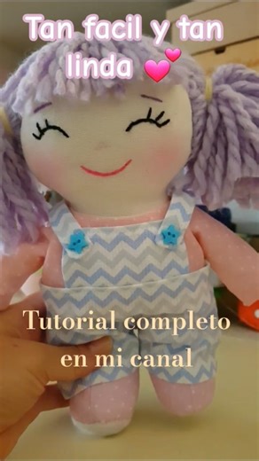 tan facil y tan linda 💝 muñeca de tela MOLDES GRATIS!