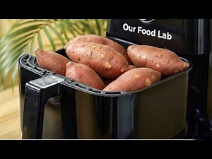 Perfect Air Fryer Sweet Potatoes | Healthy Roasted Sweet Potato Recipe (No Boiling)