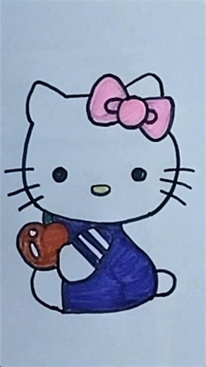 How to draw a Cute Hello kitty #shorts #trending #drawing #art #viral #ytshorts #hellokitty #kitty