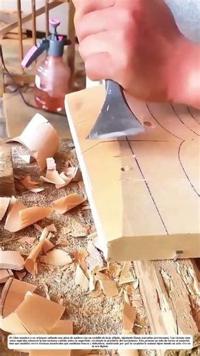 El cuchillo desvela curvas: Cómo la madera se transforma en arte con cada viruta