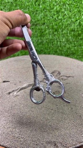 Crafting Pure Silver Scissor! 🥈✂️ #DIY #Shorts