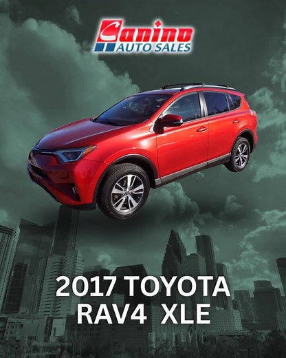 Canino Auto Sales presents our 2017 Toyota RAV4 XLE. This crossover is looking for its future owner. It offers comfortable seating and a sunroof for more enjoyable adventures. Contact our office to learn how you can claim this cool SUV for yourself! ☎️ 281-405-0440  830 E Canino RD, Houston, TX 77037  www.caninoauto.com *WAC+TT&L | Canino Auto Sales | Facebook