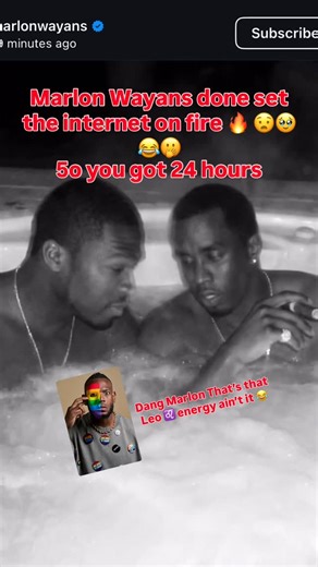 Star Hollywood on Instagram: "@marlonwayans 😂🫢🥹 you have officially set the internet 🛜 on fire 🔥 lol 😆 atom bomb 💣 mind blown 🤯 #fyp #foryou #50cent #marlonwayans #diddy @50cent you have 24 hours to respond 😂😂😂"