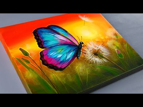 Butterfly Painting for Beginners | Easy & Beautiful Step-by-Step Tutorial