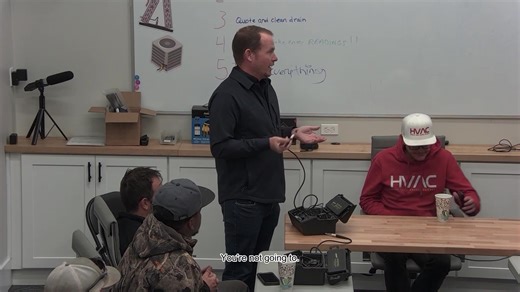 Bryan is discussing how to keep your leak detector safe from any exposure to water or condensation and what you should do if it happens to suck up a little condensation while you're working. Watch the video on our YouTube page or directly on the HVAC School website here: https://buff.ly/KSVVcuO #HVAC #HVACR #HVACSchool #HVACTech #HVACTechnician #HVACREducation #HVACRTraining #RefrigerantLeaks #HVACTraining #HVACTechnician #HVACTroubleshooting #TradesTraining #HandsOnTraining #RefrigerantLeakDete