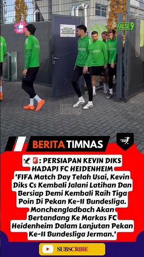 FMD TELAH USAI, KEVIN DIKS KEMBALI LATIHAN BERSAMA BORUSSIA MONCHENGLADBACH #kevindiks #abroad