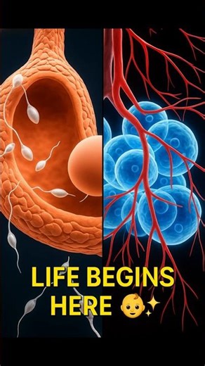 From Fertilization to First Cells, The Beginning of Life 👶#shorts #miracleinmotion #fertilization
